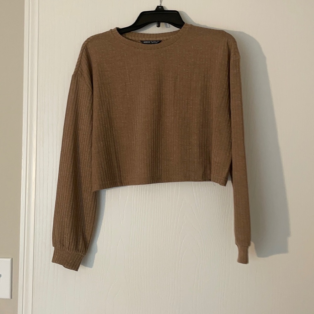 NEVER WORN Shein Long Sleeve Crop Top